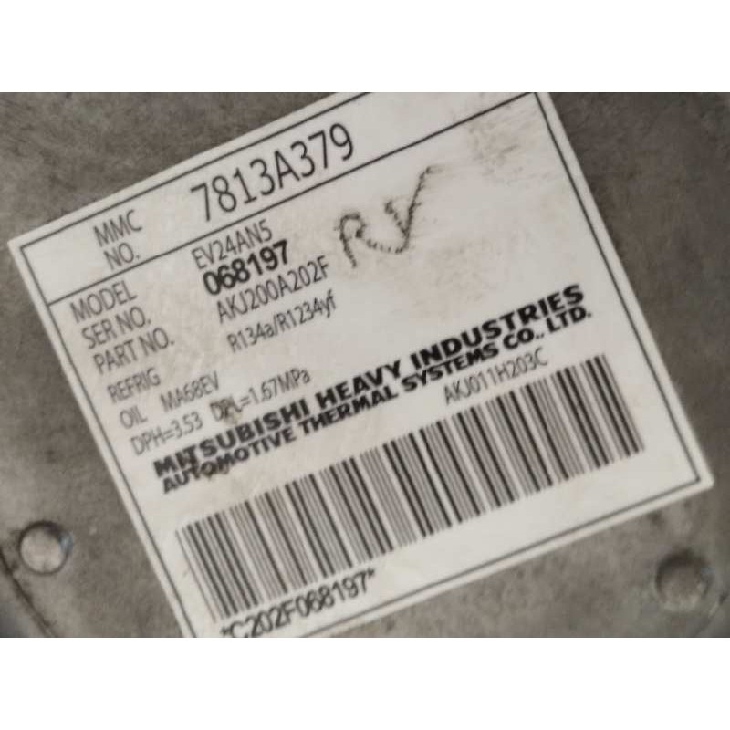 Recambio de compresor aire acondicionado para mitsubishi outlander (gf0) referencia OEM IAM 7813A379  