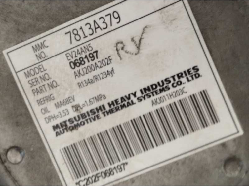 Recambio de compresor aire acondicionado para mitsubishi outlander (gf0) referencia OEM IAM 7813A379  