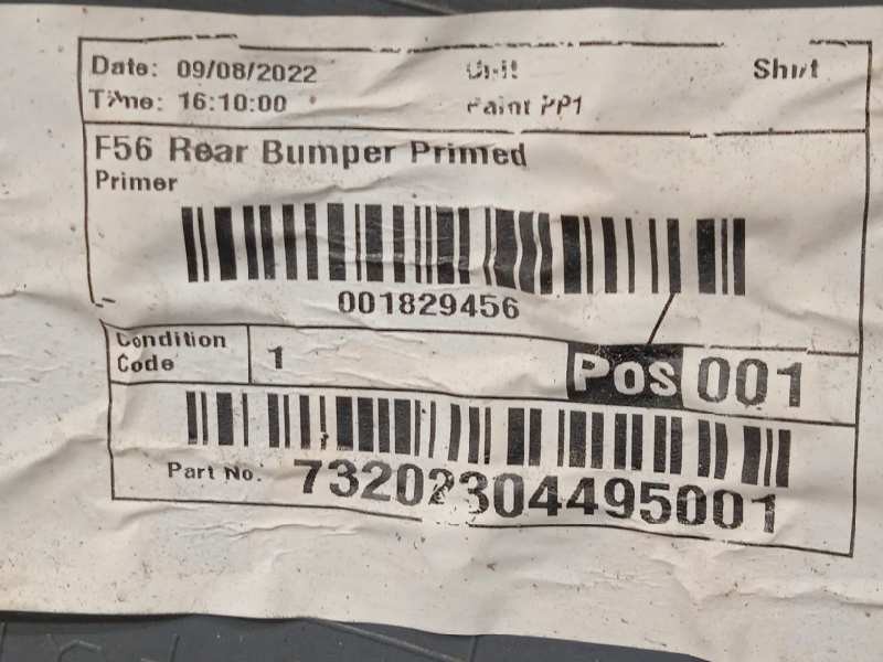 Recambio de paragolpes trasero para mini mini (f56) one referencia OEM IAM 51127380009  51127302548