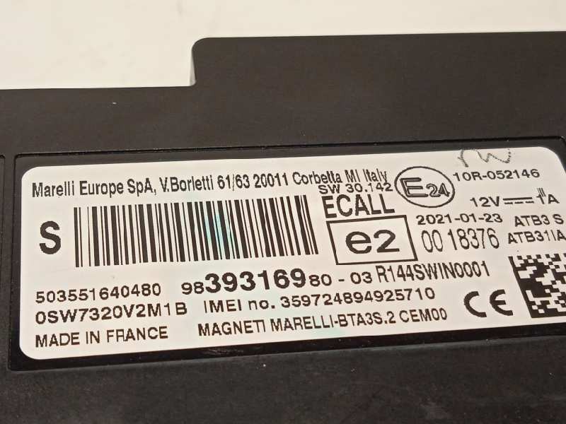 Recambio de modulo electronico para peugeot 5008 active referencia OEM IAM 9839316980  