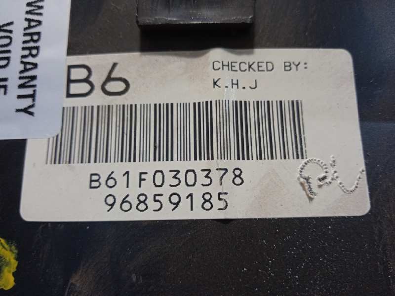 Recambio de cuadro instrumentos para chevrolet aveo 1.4 cat referencia OEM IAM 96859185  