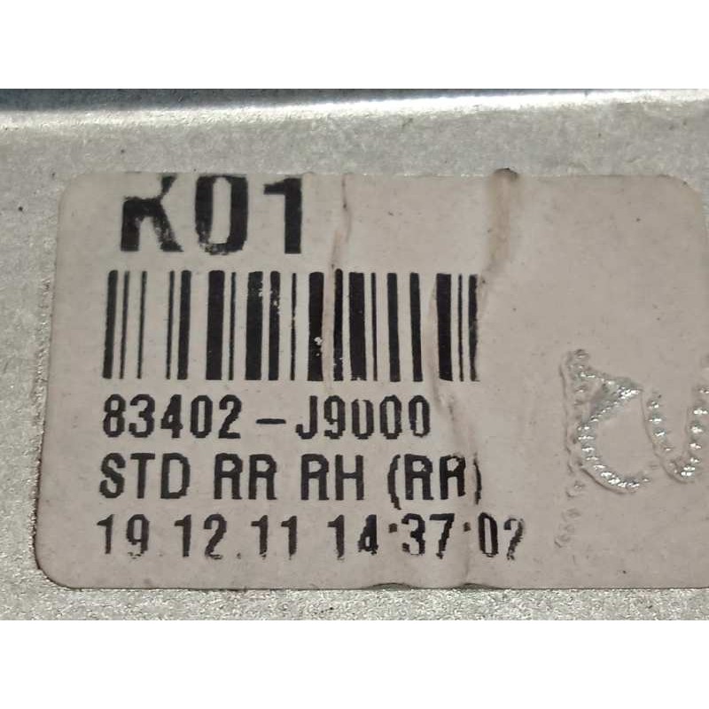 Recambio de elevalunas trasero derecho para hyundai kona 1.0 tgdi cat referencia OEM IAM 83402J9000  82450J9000