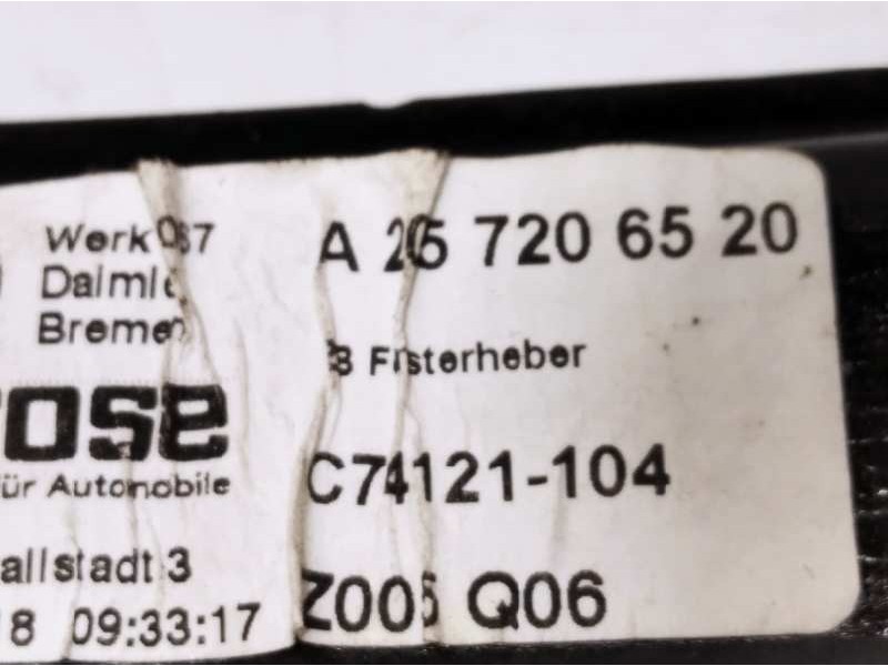 Recambio de elevalunas delantero izquierdo para mercedes-benz clase c coupe (w205) c 300 (205.348) referencia OEM IAM A205720652