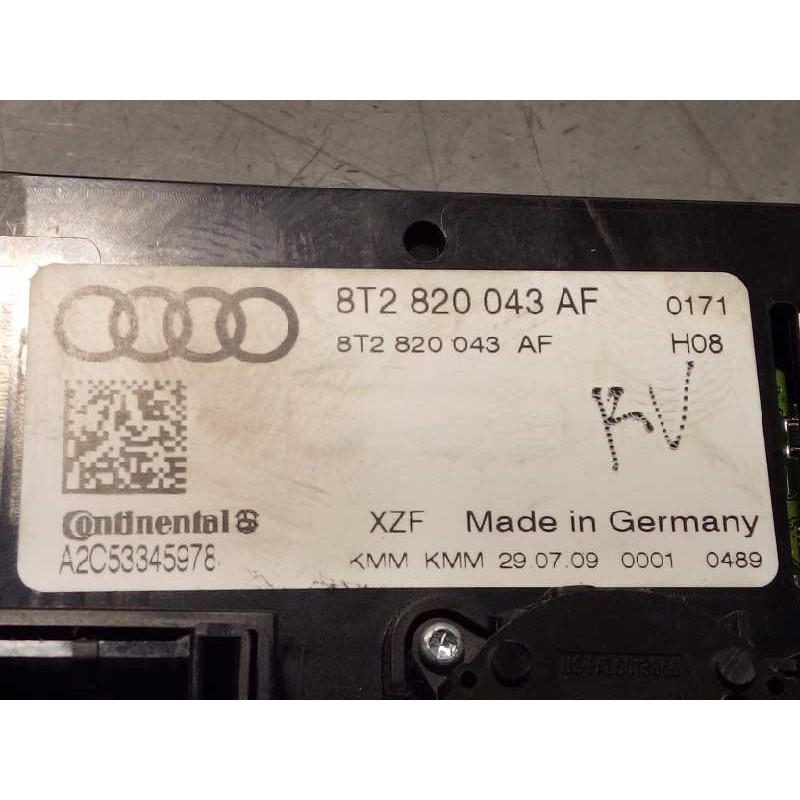 Recambio de mando climatizador para audi a4 ber. (b8) básico referencia OEM IAM 8T2820043AF  