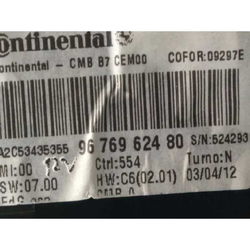 Recambio de cuadro instrumentos para citroën c4 lim. tonic referencia OEM IAM 9676962480  