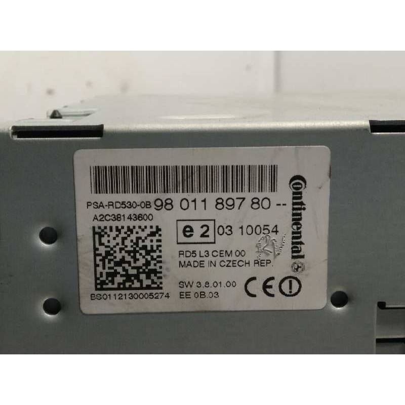 Recambio de sistema audio / radio cd para citroën c4 lim. tonic referencia OEM IAM 9801189780  