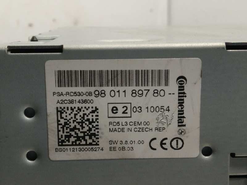 Recambio de sistema audio / radio cd para citroën c4 lim. tonic referencia OEM IAM 9801189780  