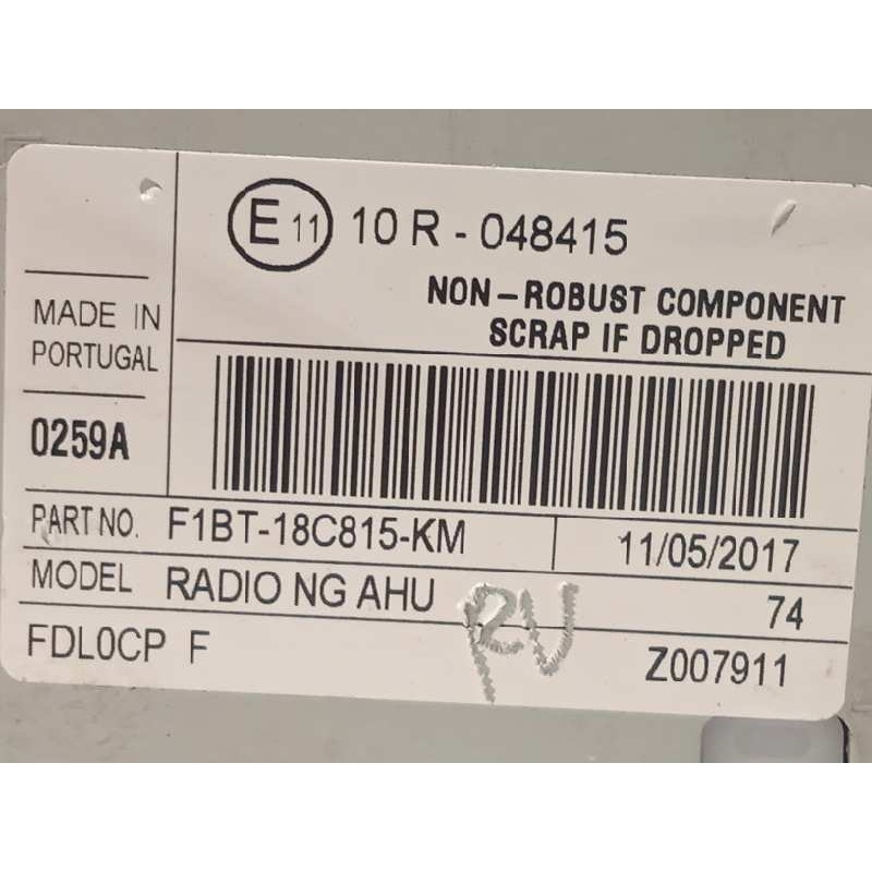 Recambio de sistema audio / radio cd para ford focus lim. business referencia OEM IAM F1BT18C815KM  
