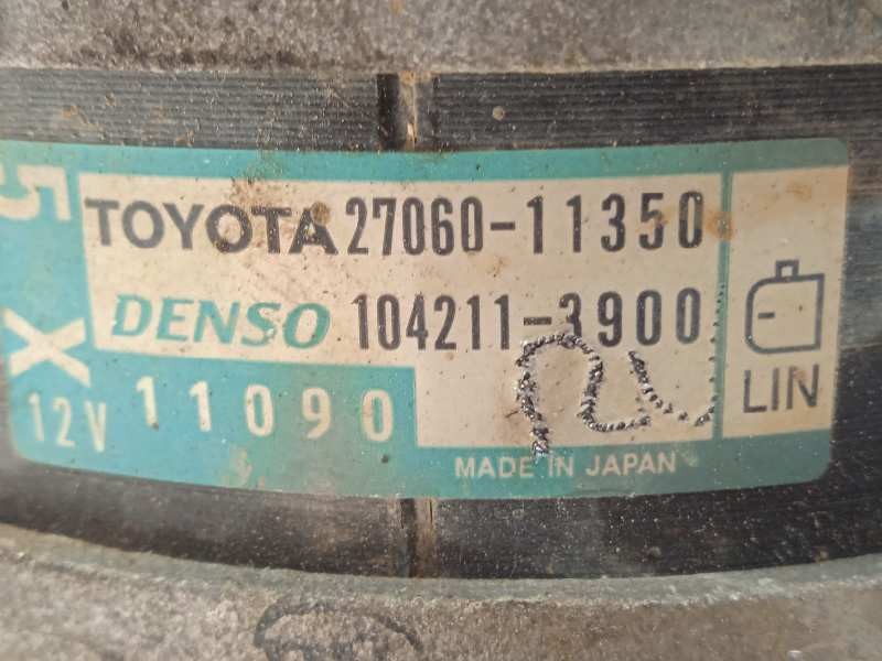 Recambio de alternador para toyota land cruiser (j15) 2.8 cat referencia OEM IAM 2706011350  1042113900