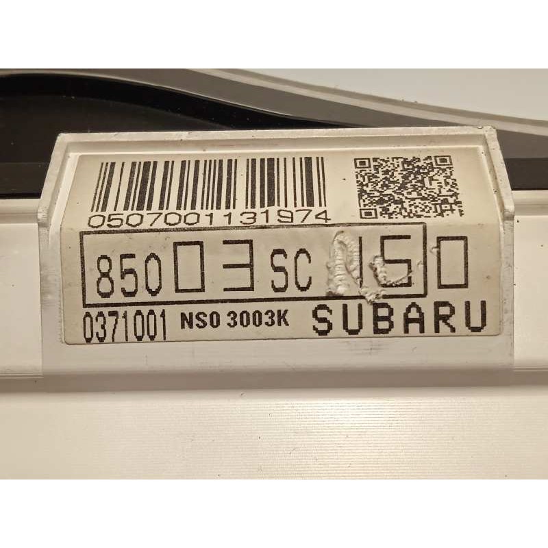 Recambio de cuadro instrumentos para subaru forester s12 2.0 diesel cat referencia OEM IAM 85003SC150  85022SC370