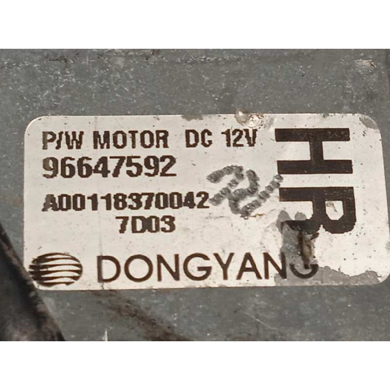 Recambio de elevalunas trasero derecho para chevrolet epica lt referencia OEM IAM 96647592  