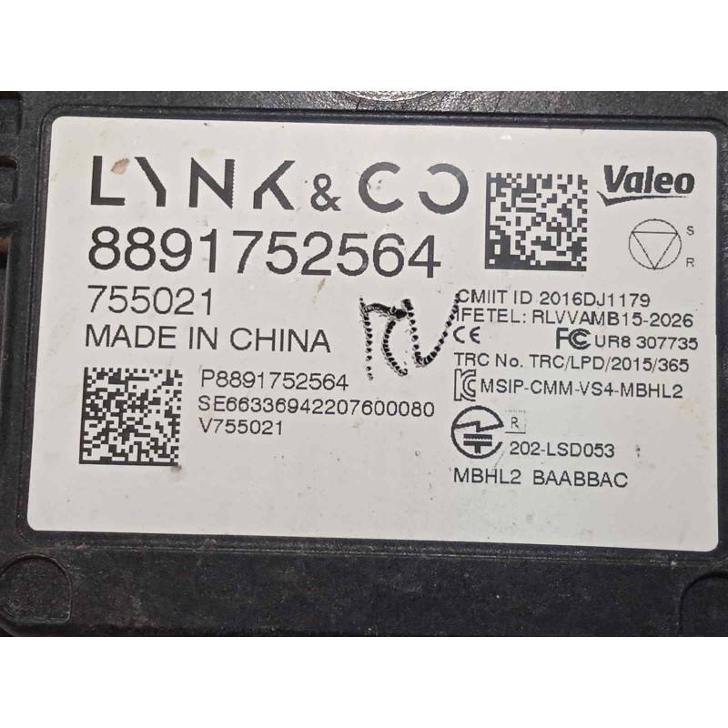 Recambio de sensor para lynk&co lynk & co 01 1.5 phev referencia OEM IAM 8891752564  