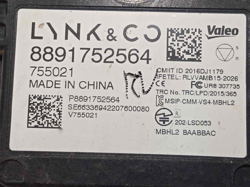 Recambio de sensor para lynk&co lynk & co 01 1.5 phev referencia OEM IAM 8891752564  