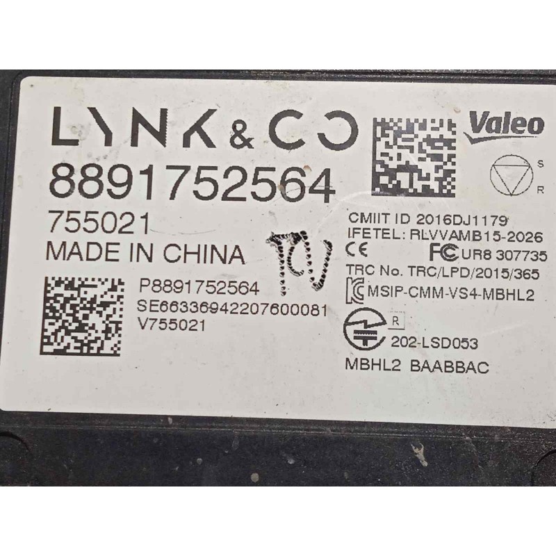 Recambio de sensor para lynk&co lynk & co 01 1.5 phev referencia OEM IAM 8891752564  