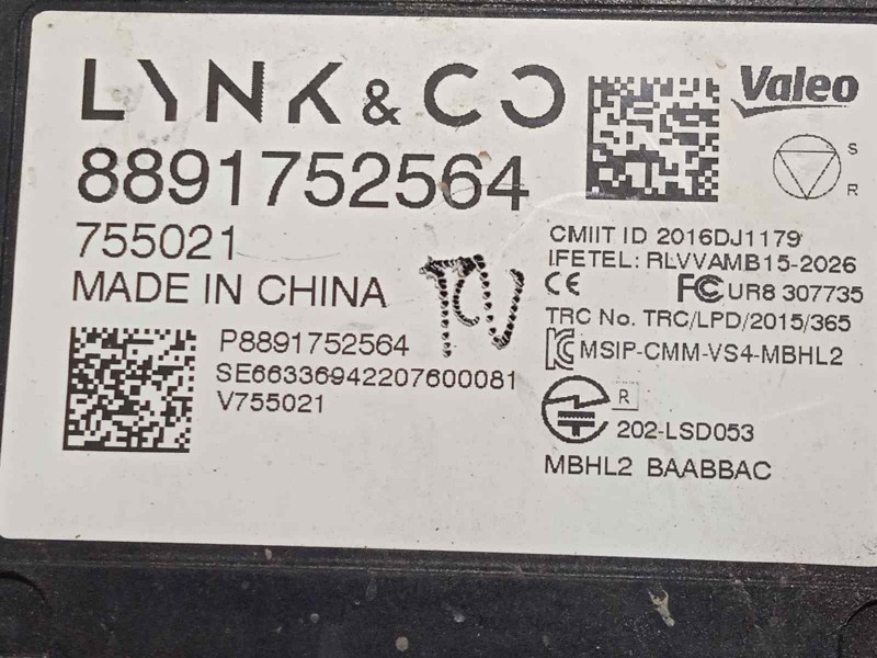 Recambio de sensor para lynk&co lynk & co 01 1.5 phev referencia OEM IAM 8891752564  