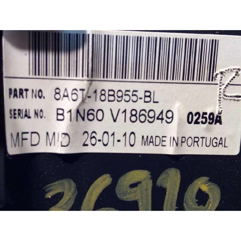 Recambio de pantalla multifuncion para ford fiesta (cb1) ghia referencia OEM IAM 8A6T118B955BL  