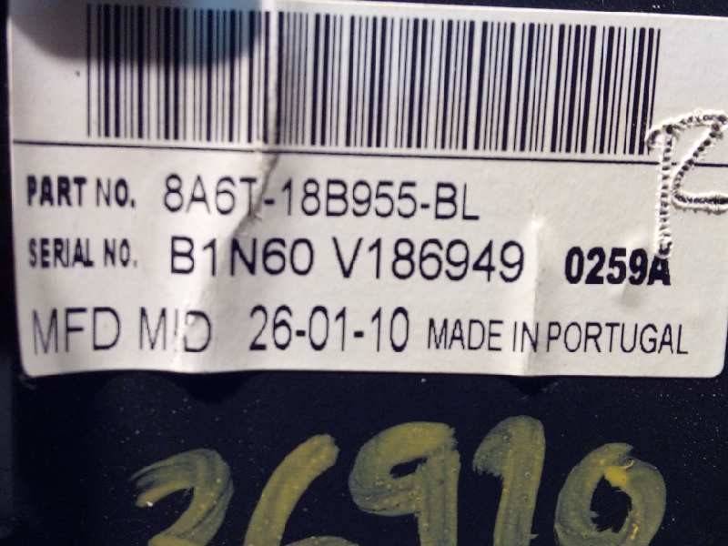 Recambio de pantalla multifuncion para ford fiesta (cb1) ghia referencia OEM IAM 8A6T118B955BL  