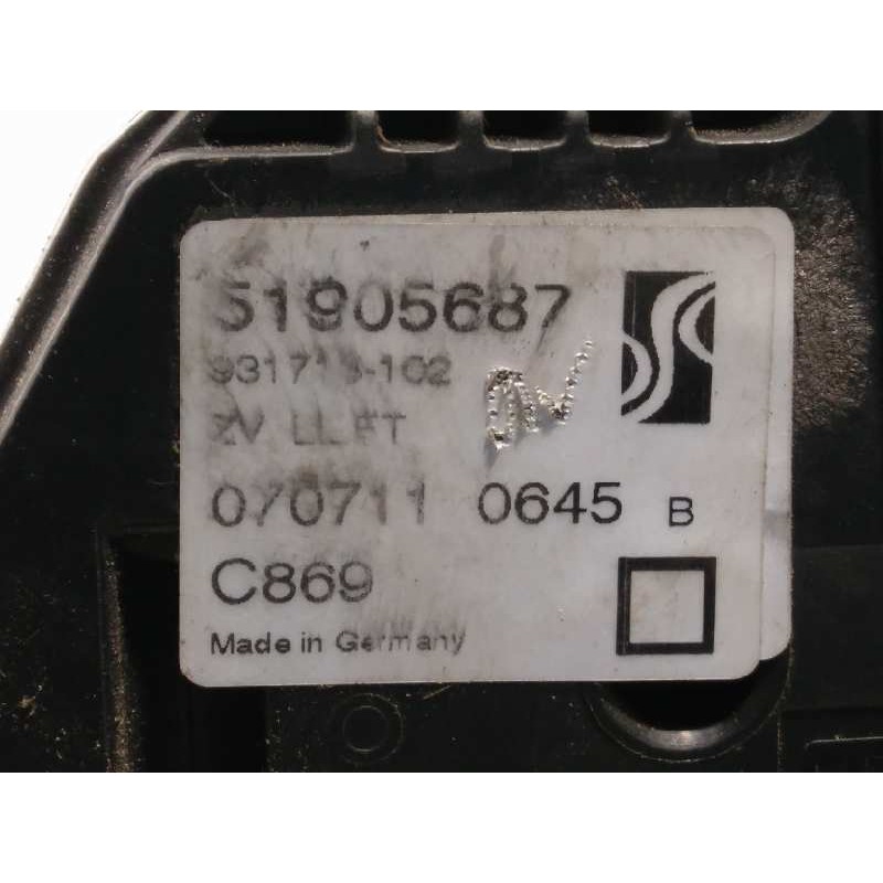 Recambio de cerradura puerta delantera izquierda para fiat punto (199) easy referencia OEM IAM 51905687  