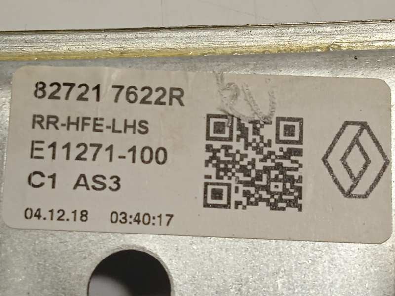 Recambio de elevalunas trasero izquierdo para renault kadjar 1.3 tce energy referencia OEM IAM 827217622R  