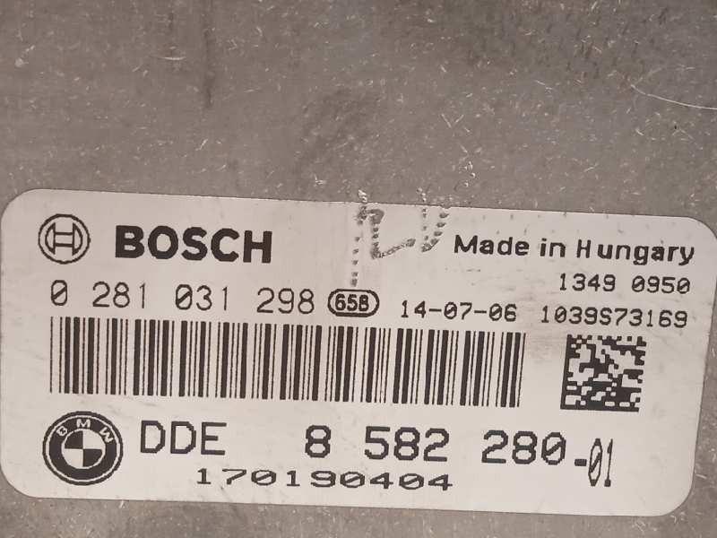 Recambio de centralita motor uce para bmw serie 1 lim. (f20) 116d referencia OEM IAM 8582280  0281031298