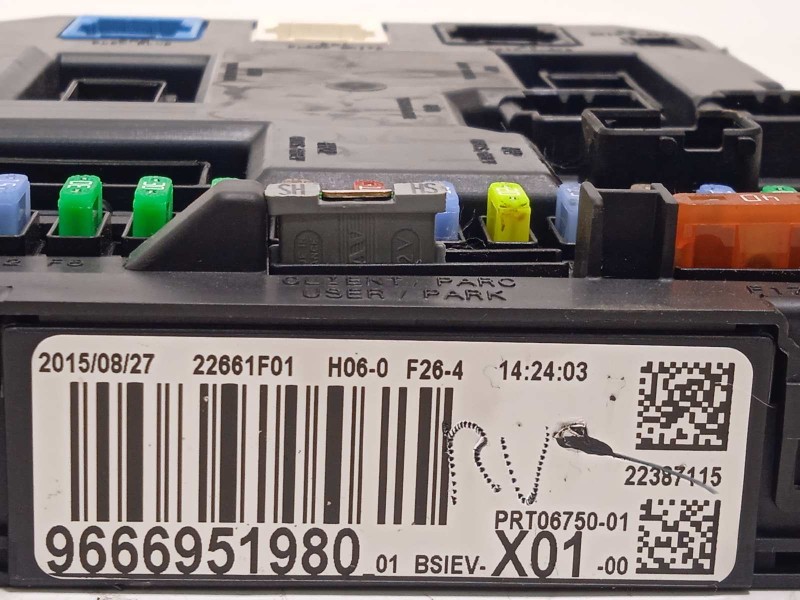 Recambio de caja reles / fusibles para citroën ds3 techno style referencia OEM IAM 966951980 657077 6580YJ