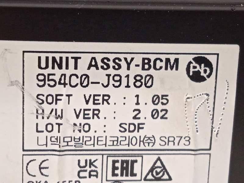 Recambio de modulo electronico para hyundai kona 1.0 tgdi cat referencia OEM IAM 954C0J9180  
