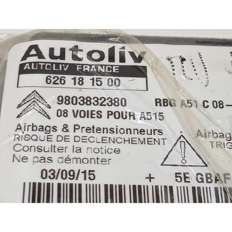 Recambio de kit airbag para citroën ds3 techno style referencia OEM IAM 8247F7 9801618280 4112PY