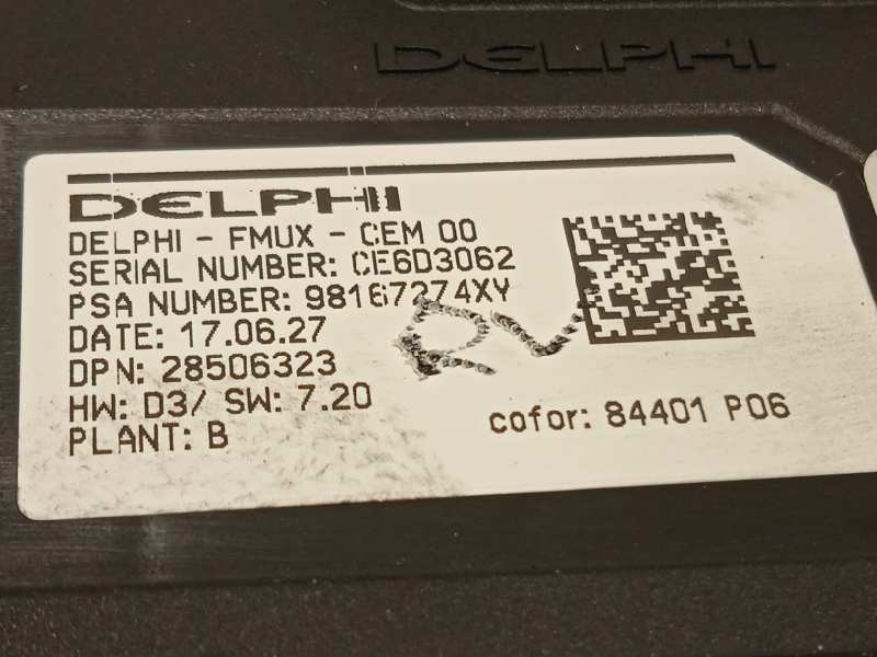 Recambio de mando climatizador para citroën c4 picasso feel referencia OEM IAM 98167274XY  