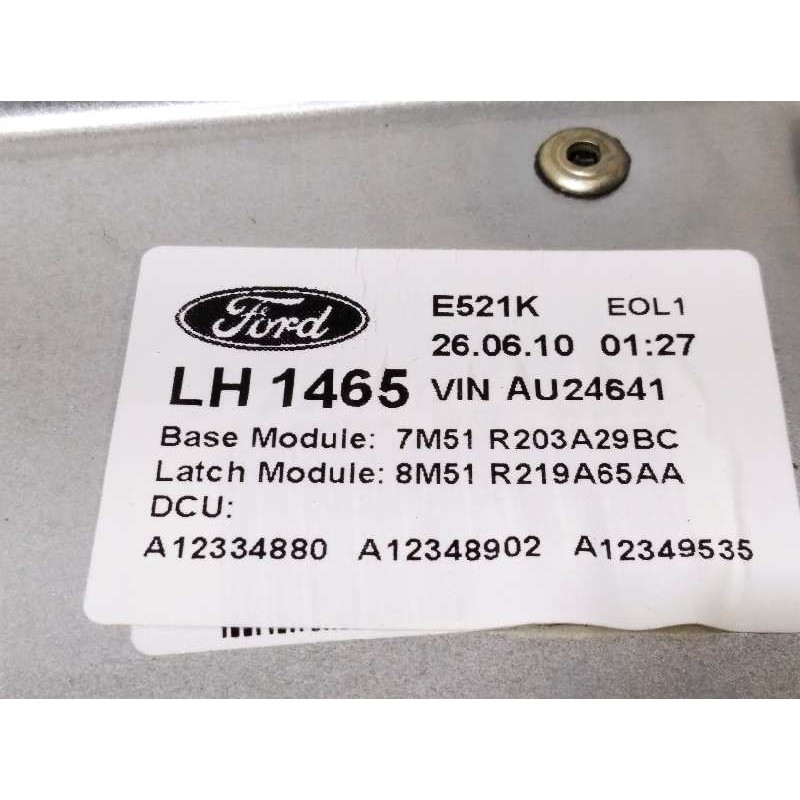 Recambio de elevalunas delantero izquierdo para ford c-max (cb3) referencia OEM IAM 8M51R219A65AA WR12637 7M51R203A29BC