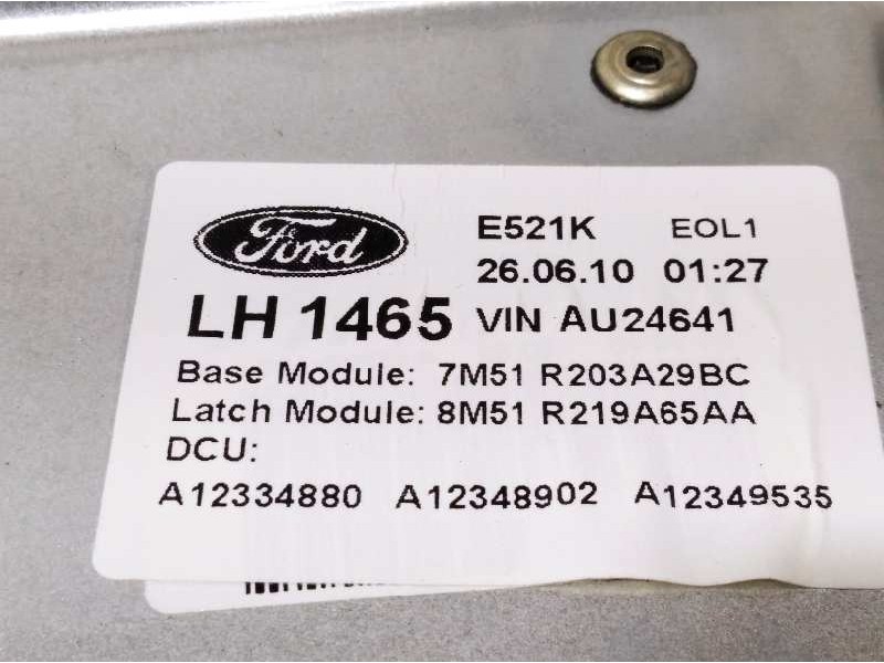 Recambio de elevalunas delantero izquierdo para ford c-max (cb3) referencia OEM IAM 8M51R219A65AA WR12637 7M51R203A29BC