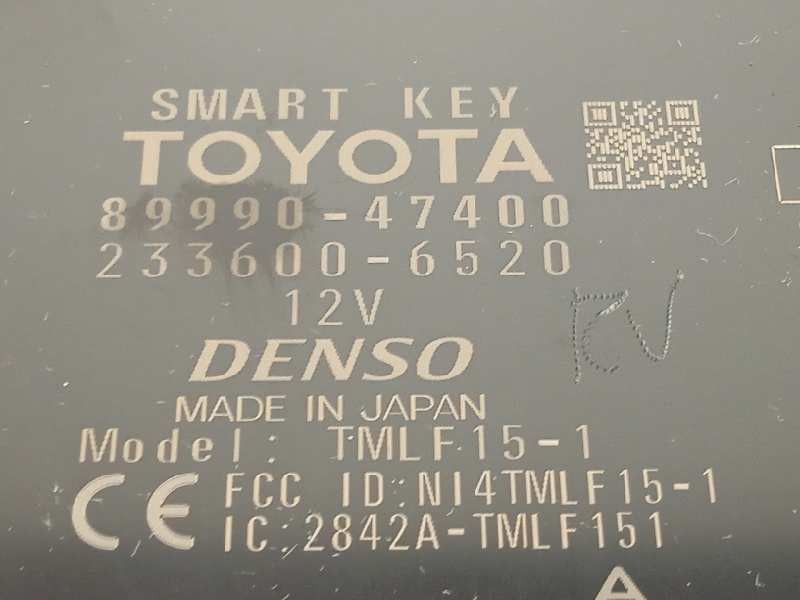 Recambio de modulo electronico para toyota prius (zvw50) basis referencia OEM IAM 8999047400  2336006520