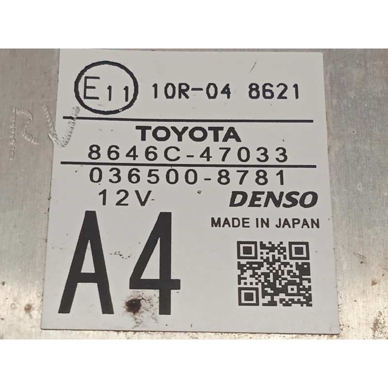 Recambio de modulo electronico para toyota prius (zvw50) basis referencia OEM IAM 8646C47033  0365008781