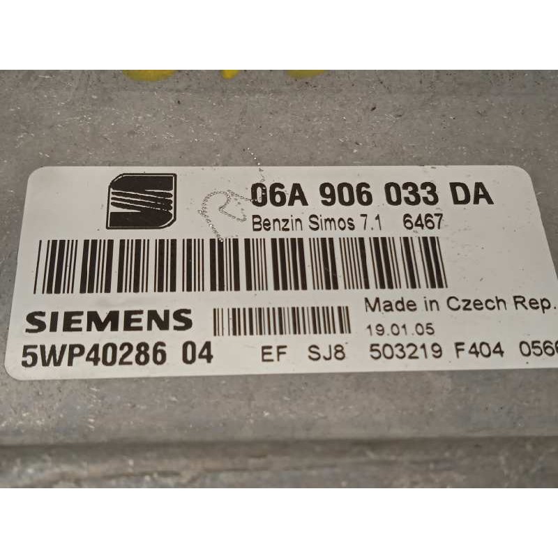 Recambio de centralita motor uce para seat altea (5p1) reference referencia OEM IAM 06A906033DA  5WP40286