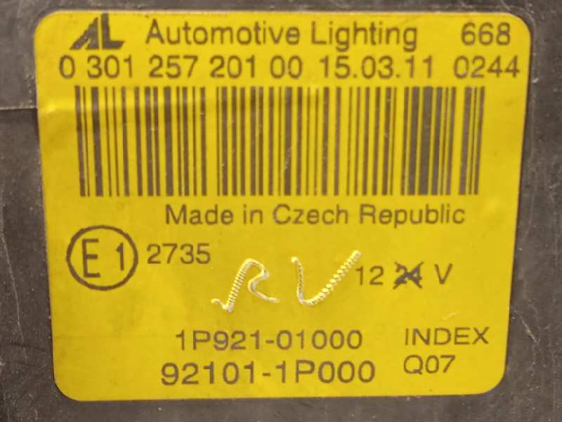 Recambio de faro izquierdo para kia venga drive referencia OEM IAM 921011P000  030125720100