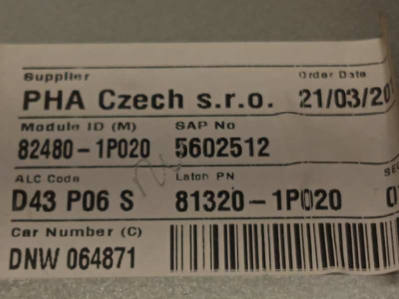 Recambio de elevalunas delantero derecho para kia venga drive referencia OEM IAM 824801P020 0130822581 824601P000