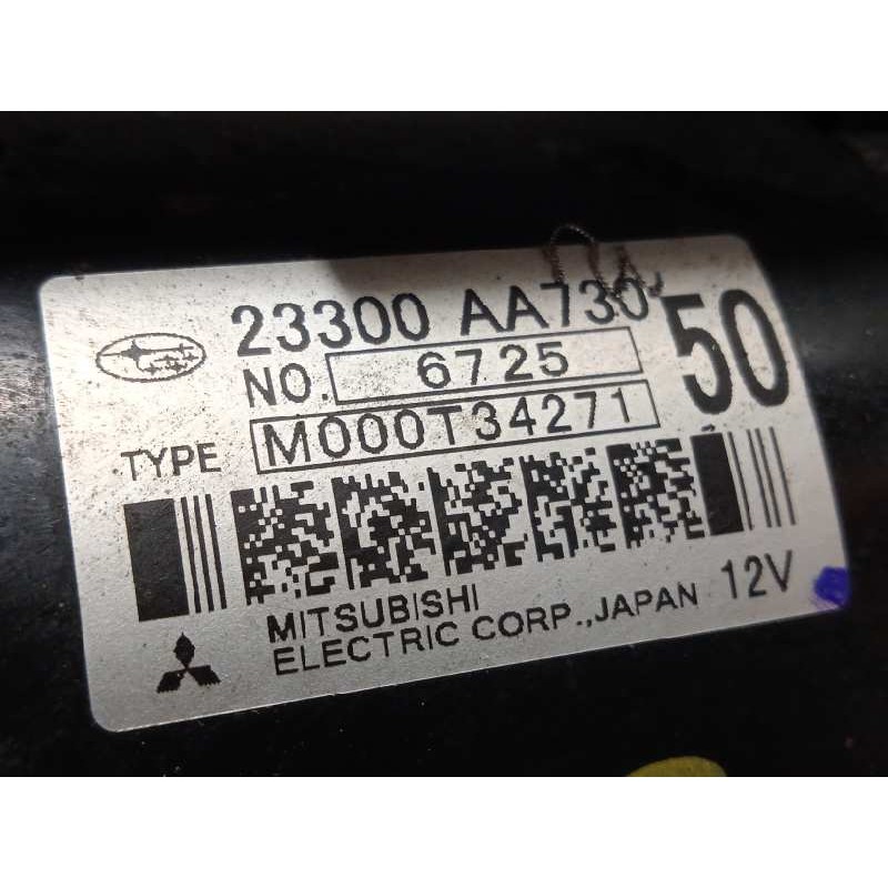 Recambio de motor arranque para toyota gt 86 sport referencia OEM IAM 23300AA730  M000T34271