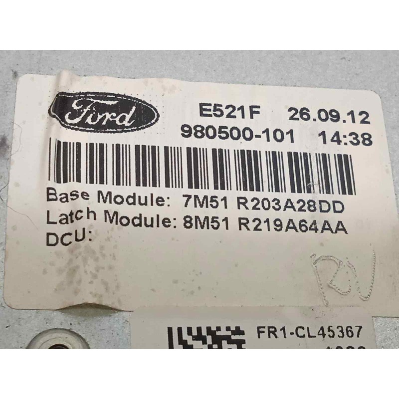 Recambio de elevalunas delantero derecho para ford kuga (cbv) titanium referencia OEM IAM 7M51R045H16A  7M51R203A28DD