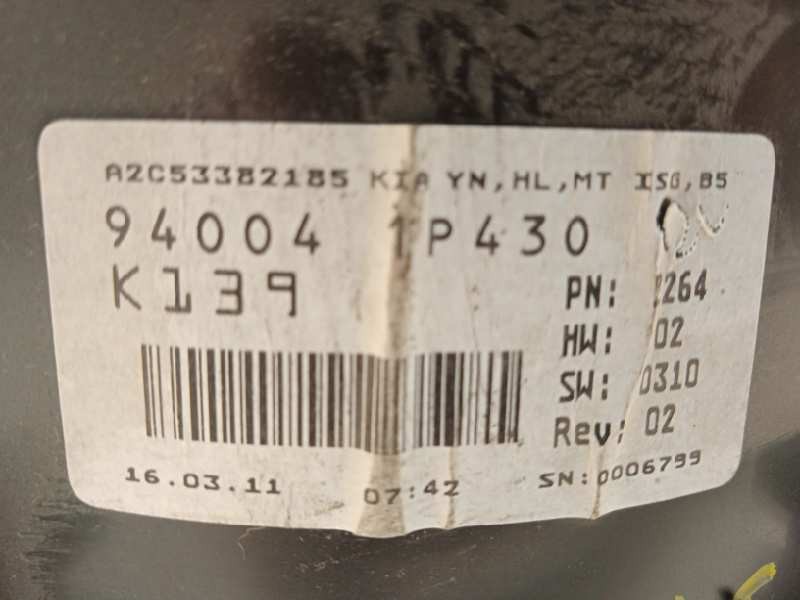 Recambio de cuadro instrumentos para kia venga drive referencia OEM IAM 940041P430  