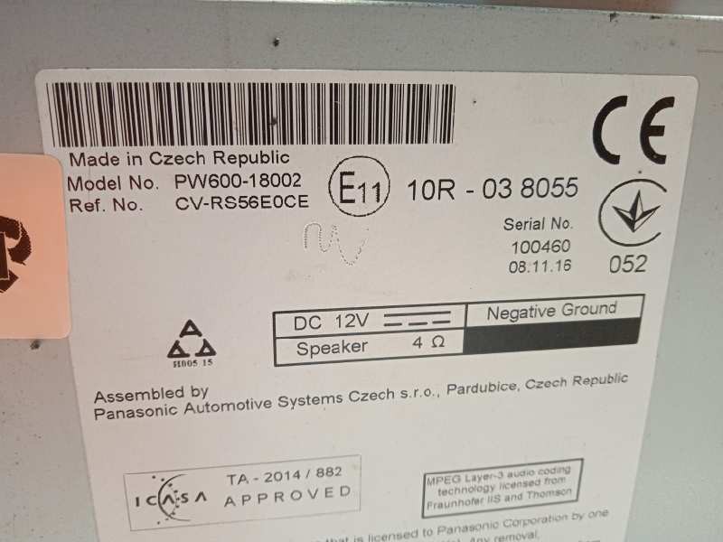 Recambio de sistema navegacion gps para toyota gt 86 sport referencia OEM IAM PW60018002  