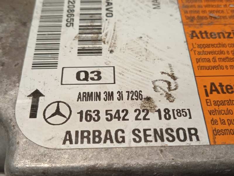 Recambio de centralita airbag para mercedes-benz clase m (w163) 400 cdi (163.128) referencia OEM IAM 1635422218  