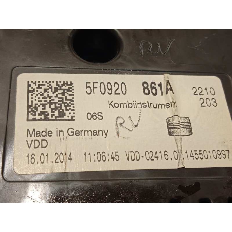 Recambio de cuadro instrumentos para seat leon (5f1) style referencia OEM IAM 5F0920861A  