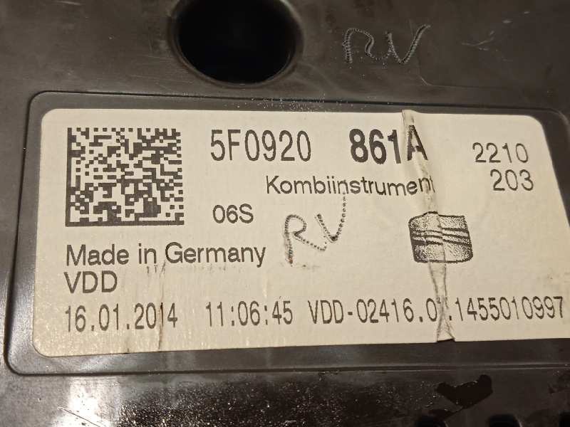 Recambio de cuadro instrumentos para seat leon (5f1) style referencia OEM IAM 5F0920861A  