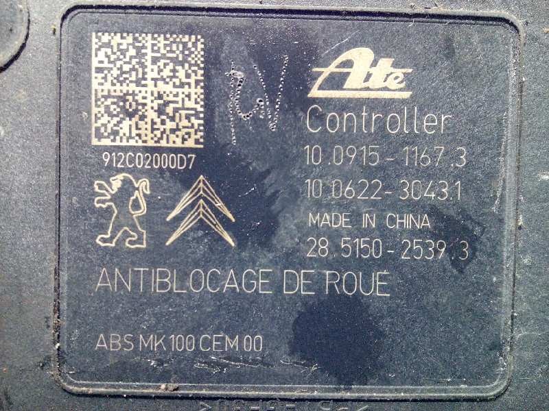 Recambio de abs para citroën c3 tonic referencia OEM IAM 9802460680  10022001214