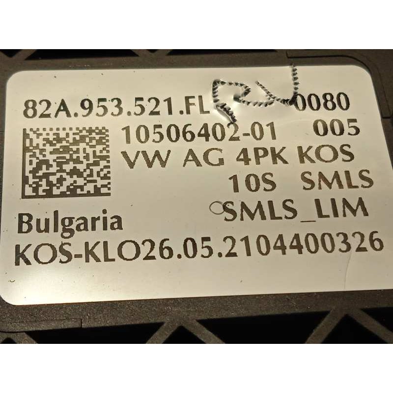 Recambio de mando intermitentes para audi a1 citycarver (gbh) 30 tfsi black line referencia OEM IAM 82A953521FL  