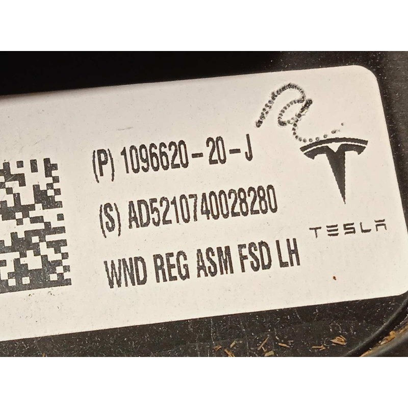 Recambio de elevalunas delantero izquierdo para tesla model 3 referencia OEM IAM 109662020J  