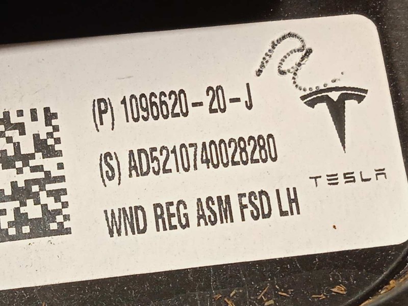 Recambio de elevalunas delantero izquierdo para tesla model 3 referencia OEM IAM 109662020J  