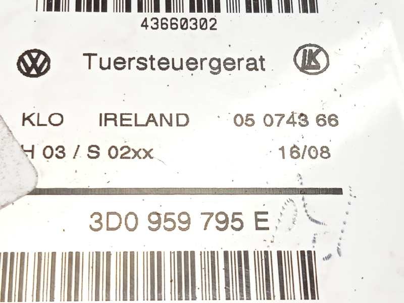 Recambio de elevalunas trasero izquierdo para volkswagen touareg (7l6) v6 tdi referencia OEM IAM 7L0839461D 3D0959795E 7L6959703
