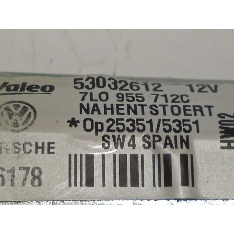 Recambio de motor limpia trasero para volkswagen touareg (7l6) v6 tdi referencia OEM IAM 7L0955712C  53032612
