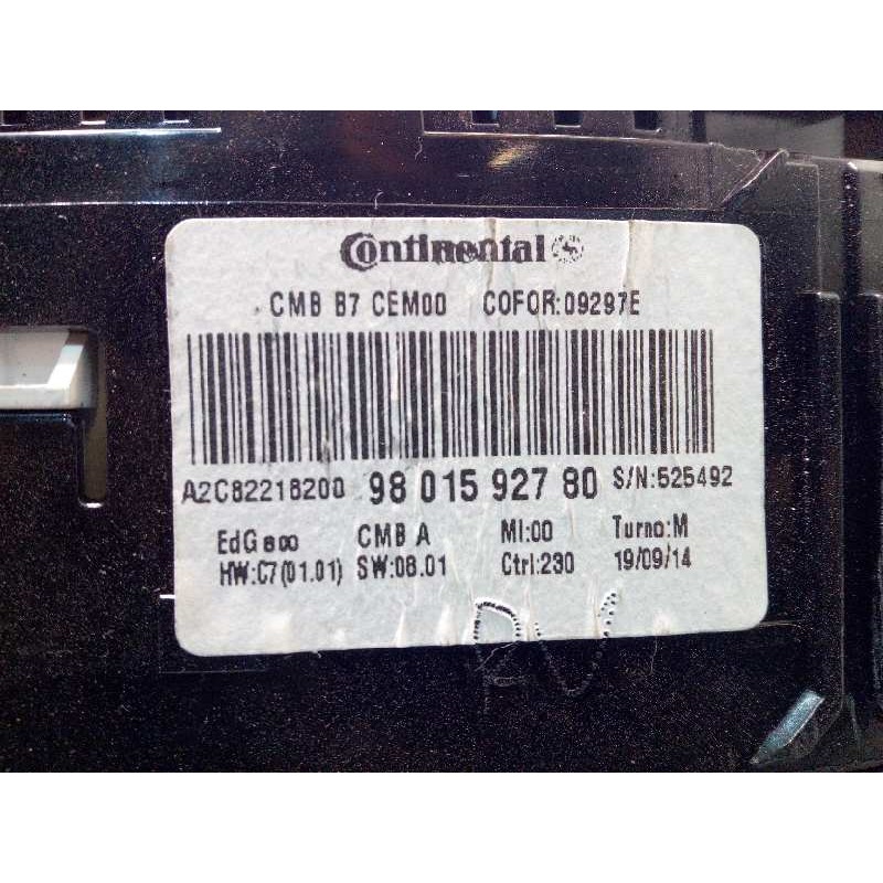 Recambio de cuadro instrumentos para citroën c4 lim. tonic referencia OEM IAM 9801592780  