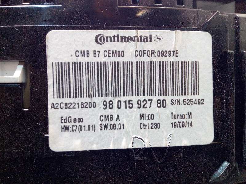 Recambio de cuadro instrumentos para citroën c4 lim. tonic referencia OEM IAM 9801592780  